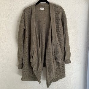Lou & Grey green knit cardigan
